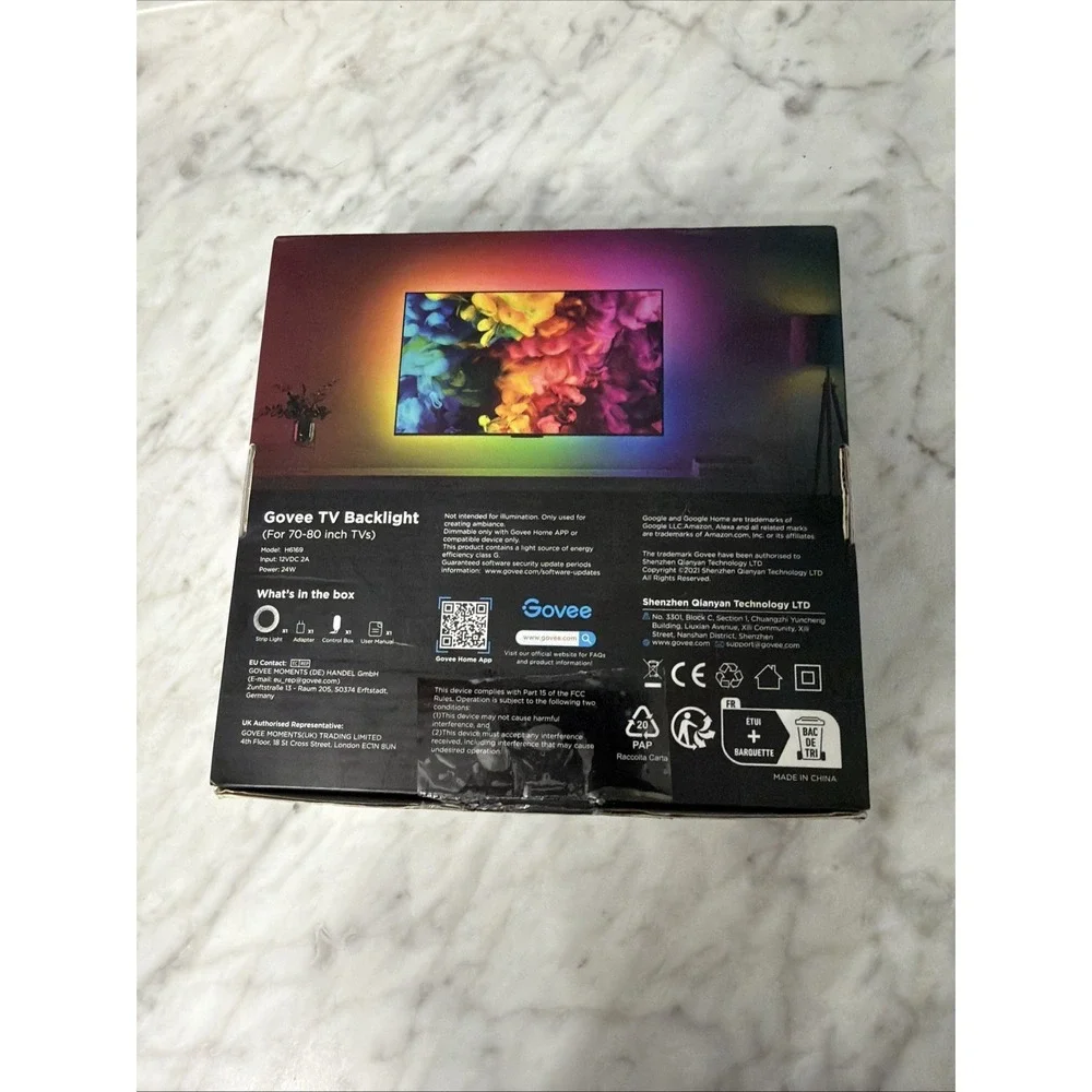 Govee RGBIC‎ TV LED Backlight - App Control, Music Sync, for 70-80 inch TVs